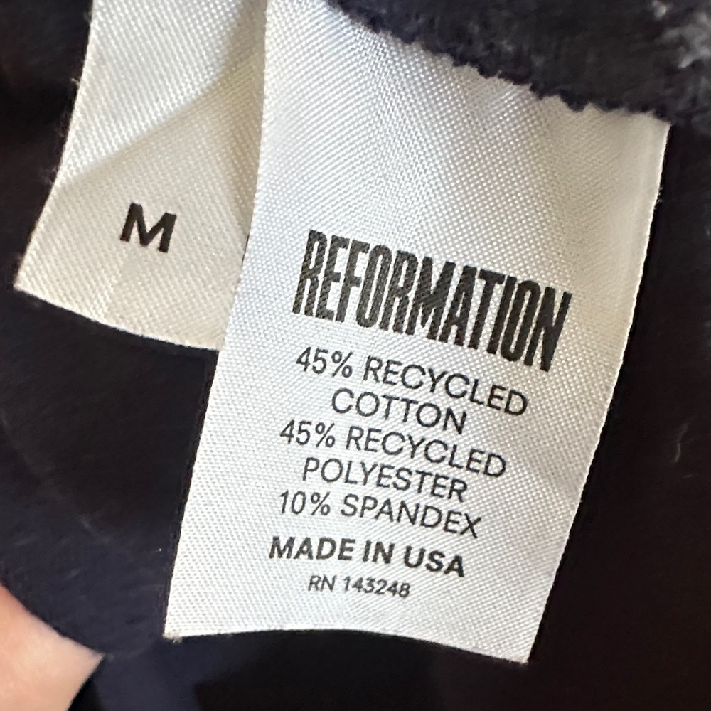 Reformation Deep Blue Long Tunic Turtleneck Sweater - Picture 3 of 4